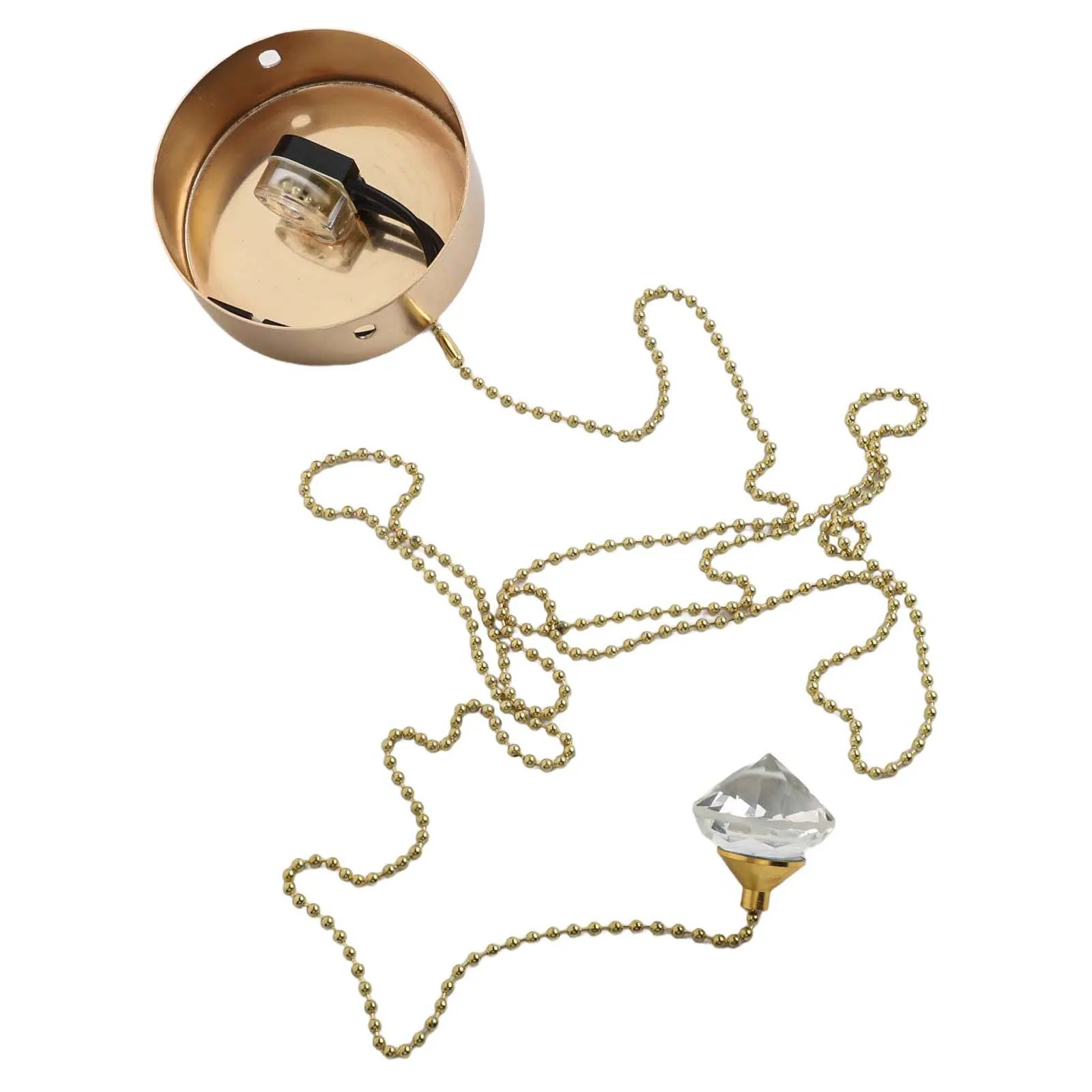 Ceiling Mounted Pull Cord Switch Kit for Bathroom and Fan Control Featuring ABS Material and Fixed Length Cord