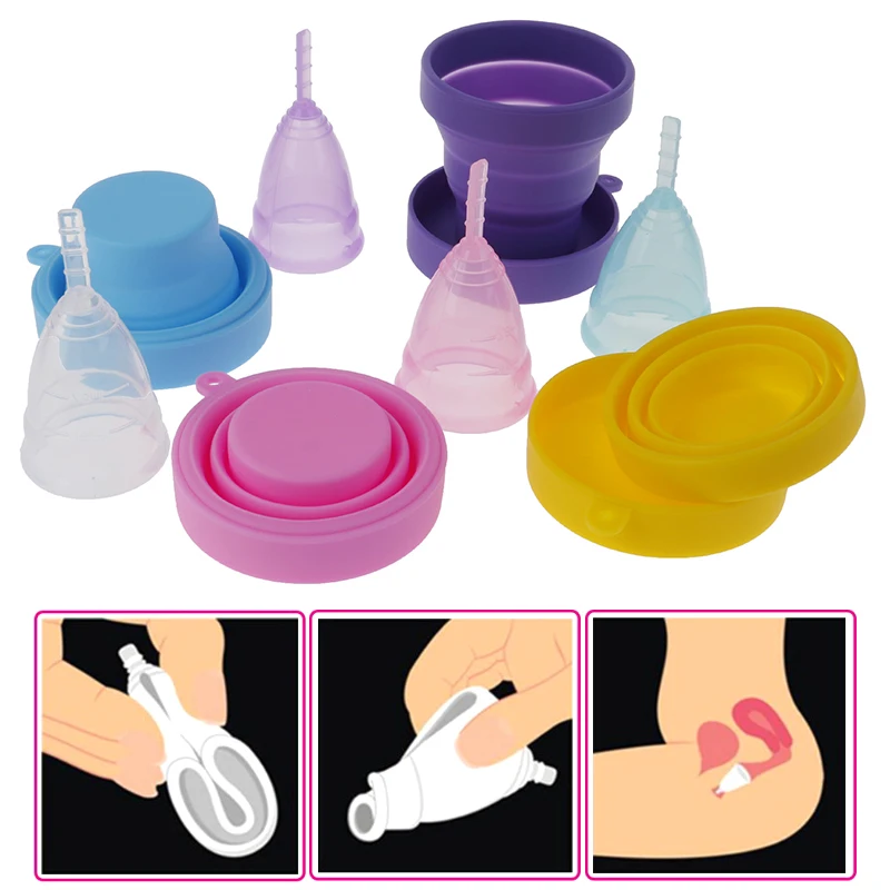 

3 Pcs Menstrual Cup Sterilizer Period Cup Copa Menstrual De Silicona Medica Copp Reusable Cup Menstruelle Moon Period Cup