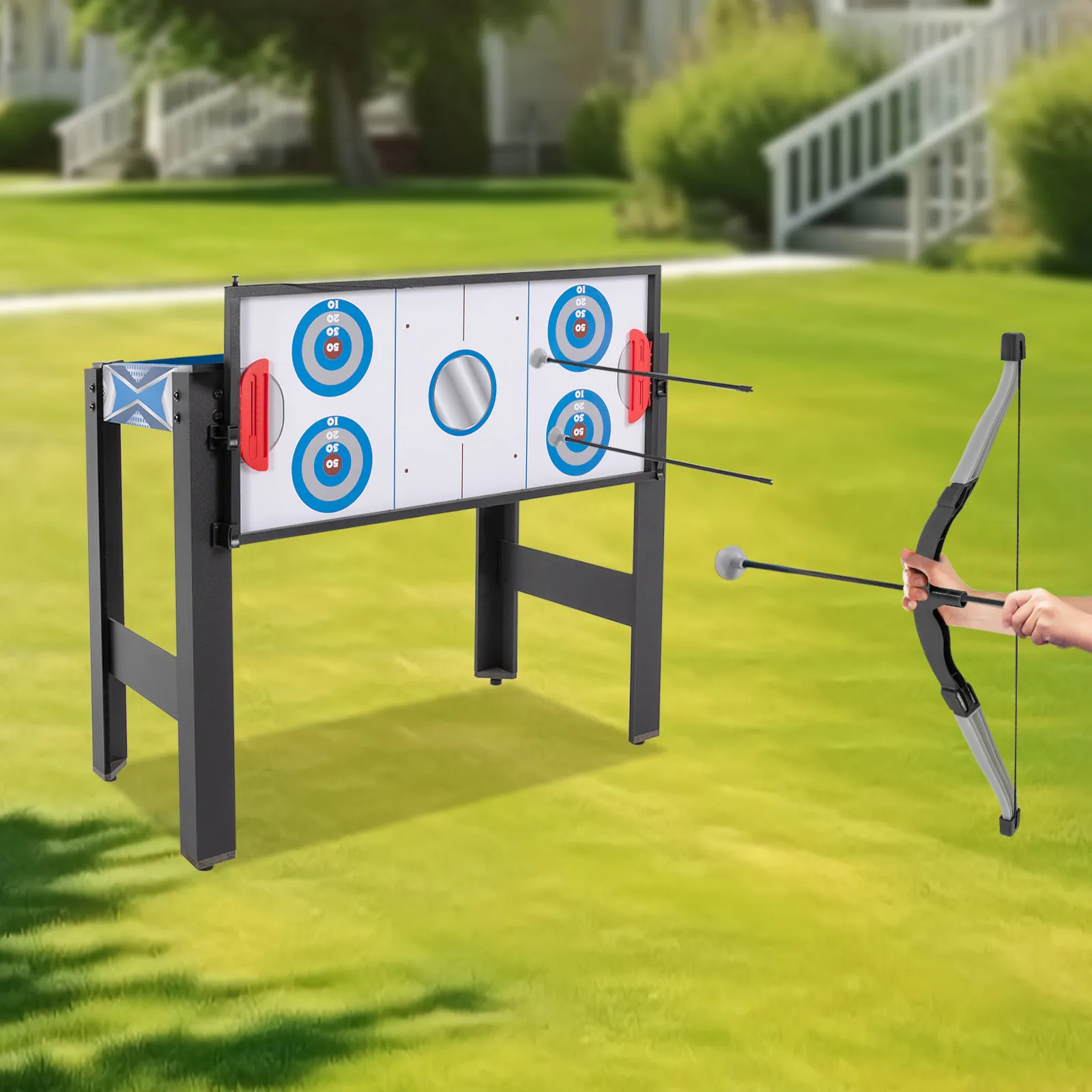 Tavolo da gioco multiplo Tavolo da gioco combinato Tavolo da gioco multiplo 5 in 1 per interni Hockey