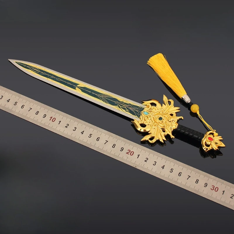 30cm/11.81in Film i telewizja Peryferia Longji Księżniczka Latający Miecz Metalowy Model Broni Starożytny Miecz Rekwizyt Zabawka Kolekcjonerski Prezent dla Chłopca