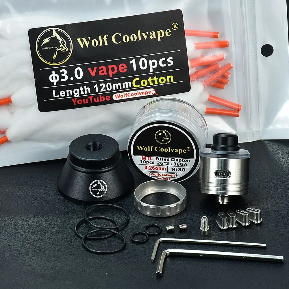 WOLFCOOLVAPE vape Skyfall RDA 316ss 22 S RDA BF atomizer tank for coils & atomizers - gallery image 6