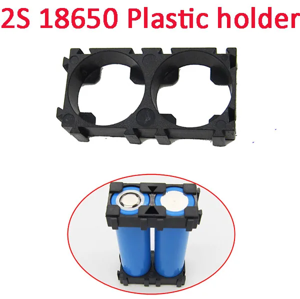 2PCS/A Lot 2S 18650 Bracket Cylindrical Battery Holder 18650 Safety Anti Vibration Plastic Frame