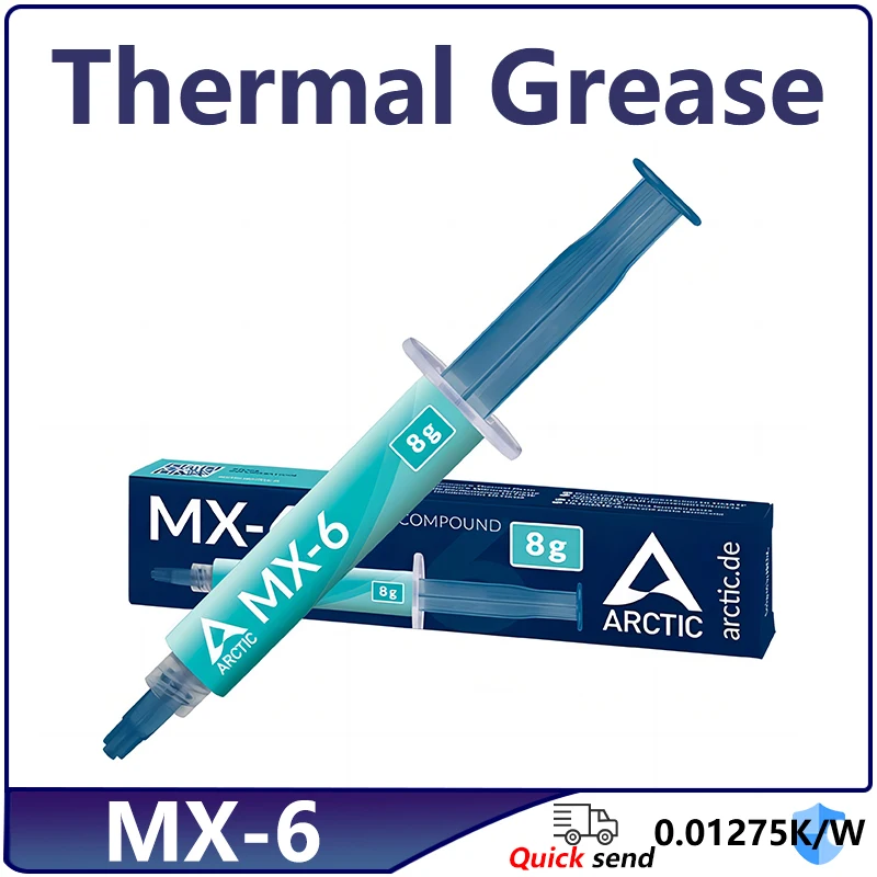 

Original AC MX-6 8g Thermal Paste Heat Conduction Compound Silicone Grease For Computer PC Laptop CPU GPU Video Card Chips