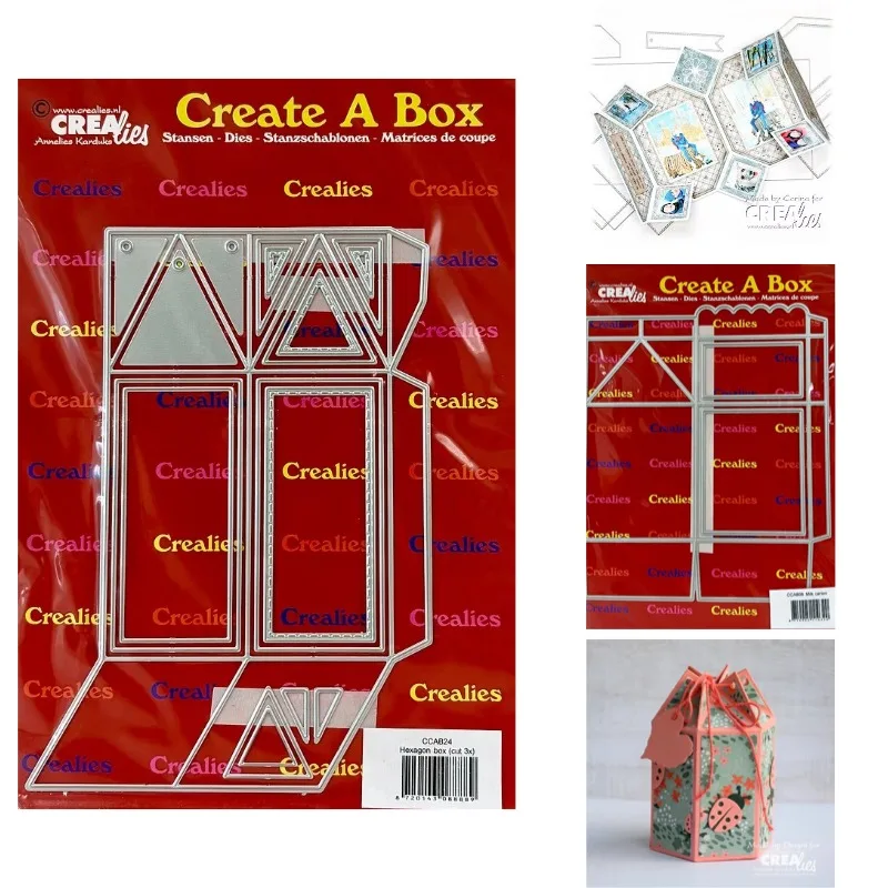 Troqueles de corte de metal tipo concertina con diseños de mariposas y caja hexagonal, Novedad 2026, Moldes DIY para scrapbooking, fabricación de papel y manualidades