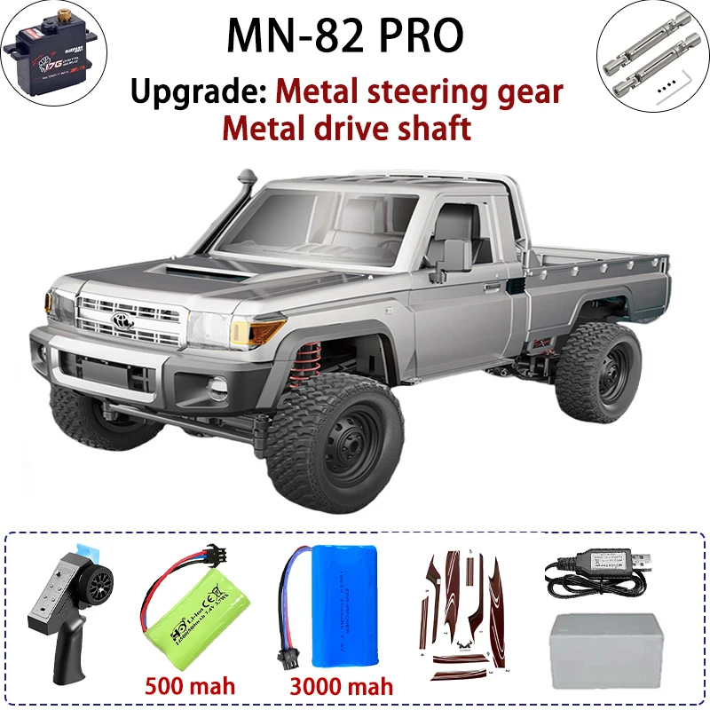 MN82 Pro RC Car 1/12 4WD Simulation Off-road Climbing Car Model Electric Remote Control Climbing Off-road Car Toy Boy Toys