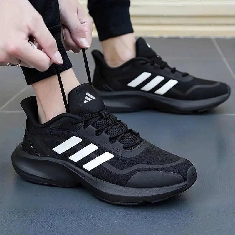 Adidas running shoes original men's shoes lightweight breathable fitness training sports shoes HQ7558-1
