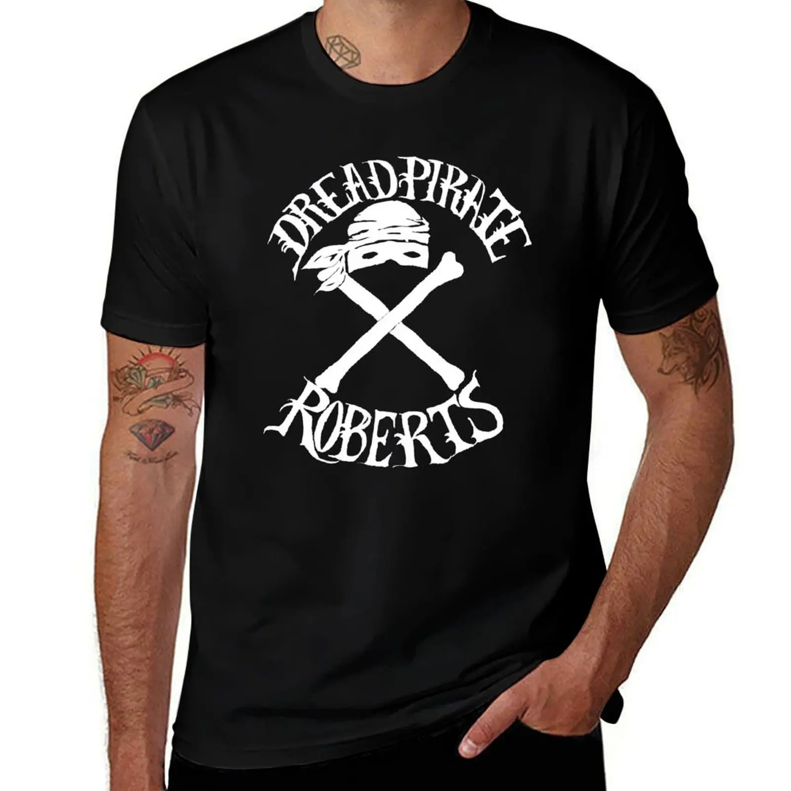 Dread Pirate in White T-Shirt Work Duty Casual T-Shirt