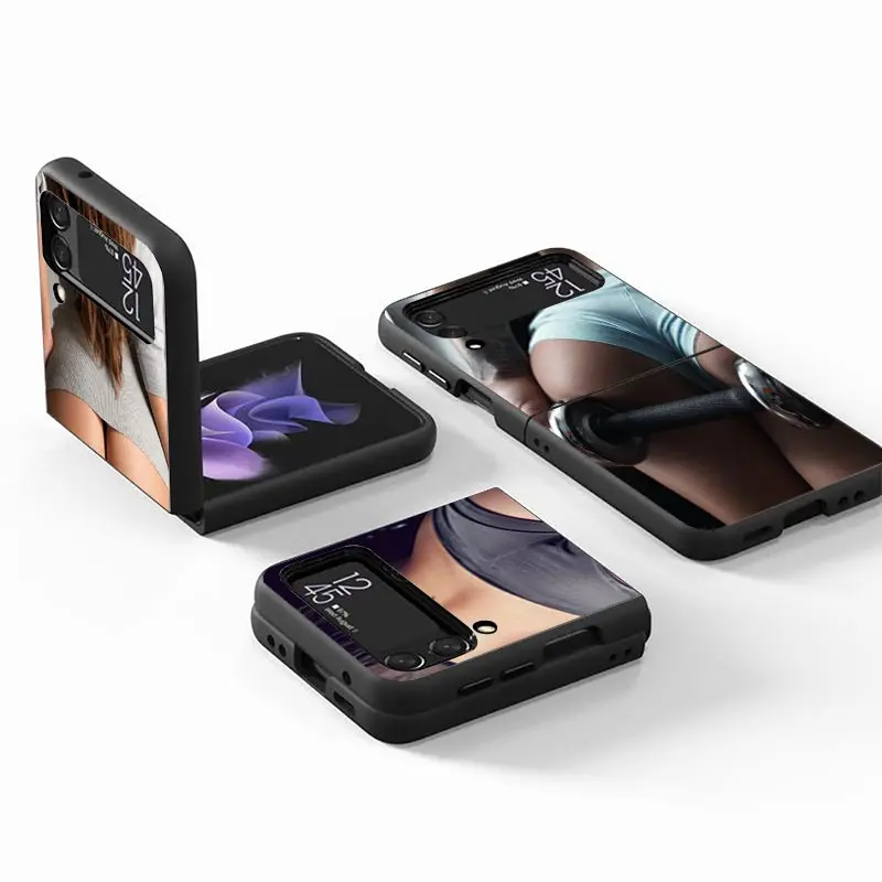 Sexy Ass Underwear Bikini Woman Girl Z Flip 4 Z Flip 4 Phnoe Case For Samsung Z Flip 3 5 5G Black Hard Shell Galaxy ZFlip3 ZFlip