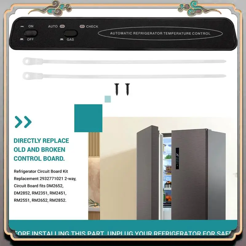 Durable 2932771021 2932771039 Panel de control de refrigerador, reemplazo del kit de placa de circuito DM2652 DM2852 RM2351 RM2451 RM2551 RM2652