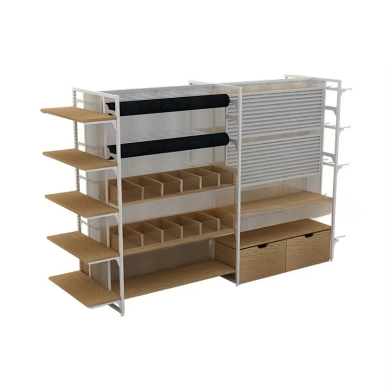 

Powder Coated Miniso Display Stand for Morden Style Steel Retail Store Display Stand in Gift Shop