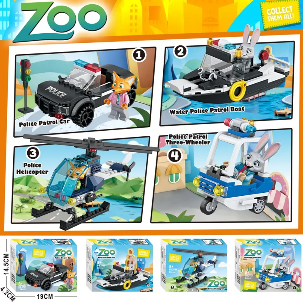 

Vibrant Metropolis Animal Building Set - City Zoo DIY Blocks with Cast of Animals, Creative Role Play Toy Gift for Kids