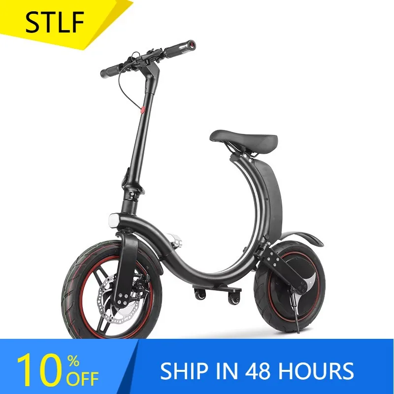 

YTYIN CG Adult Foldable Electric Power-assisted Bicycle Two-wheeled Portable Scooter 36V Battery Long-life Electric Bicycle
