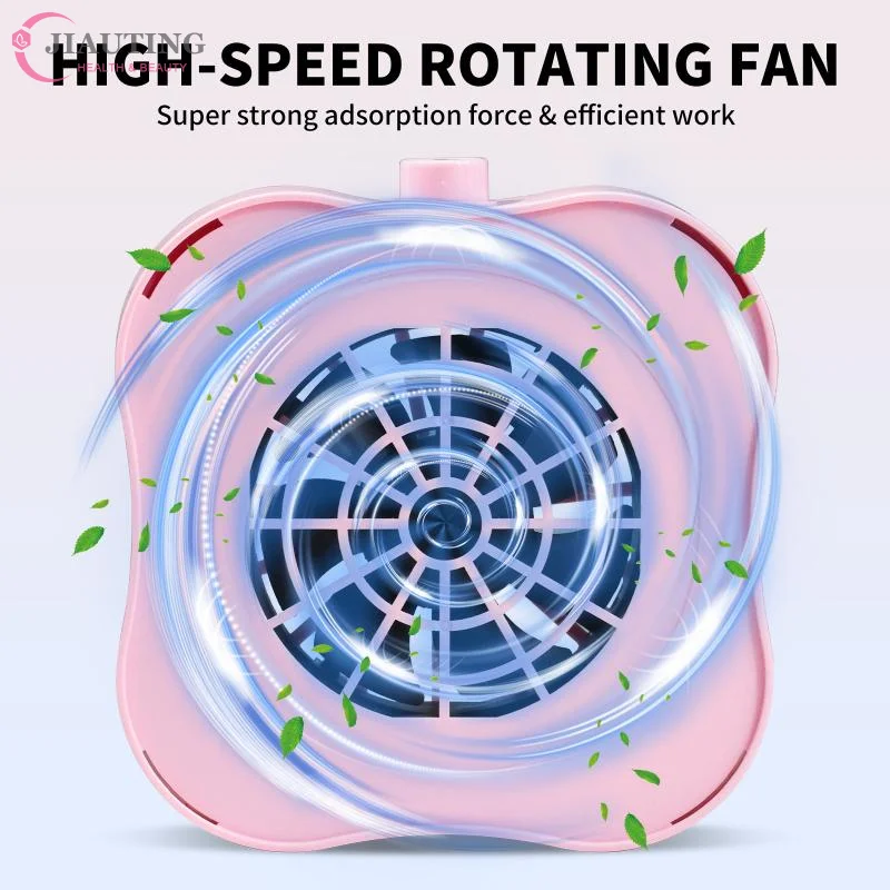 Odkurzacz do pyłu paznokci z dżetami i 10 wkładami filtrującymi, mocny wentylator, bezstopniowa regulacja, idealny do salonu paznokci akrylowych.