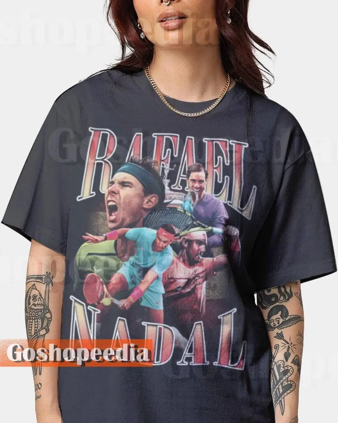 

Rafael Nadal Shirt Spanish Professional Tennis Player Tshirt Vintage Booottleg 90's Tee Sweatshirt Hoodie Fans Nadal Tennis Spor