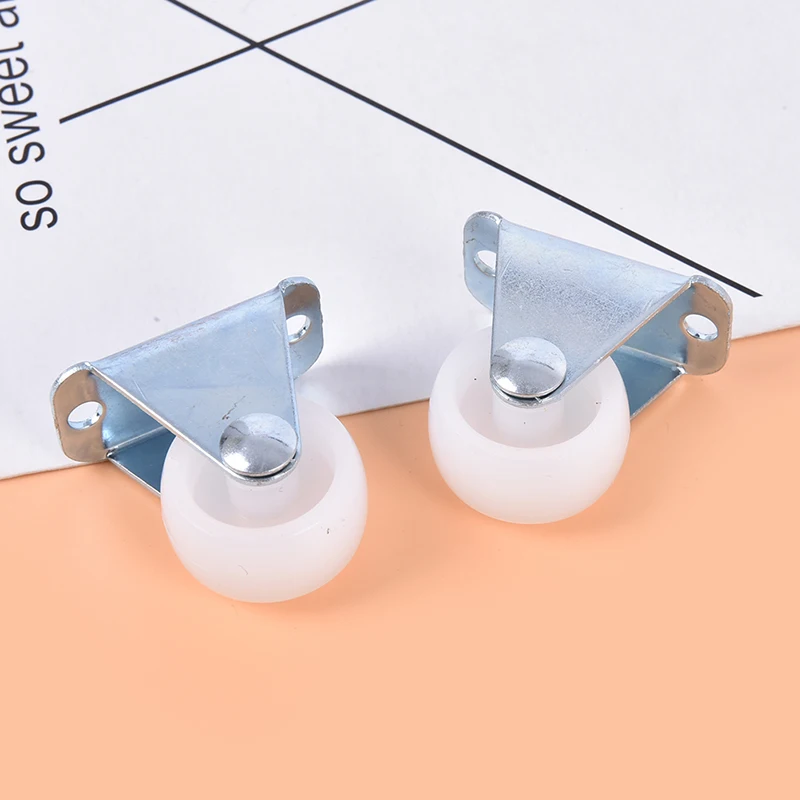 Handiness e Absorção de Choque Rodízios Universal, Roda de Móveis, Nylon PP Branco, One Way, 1 ", 1Pc