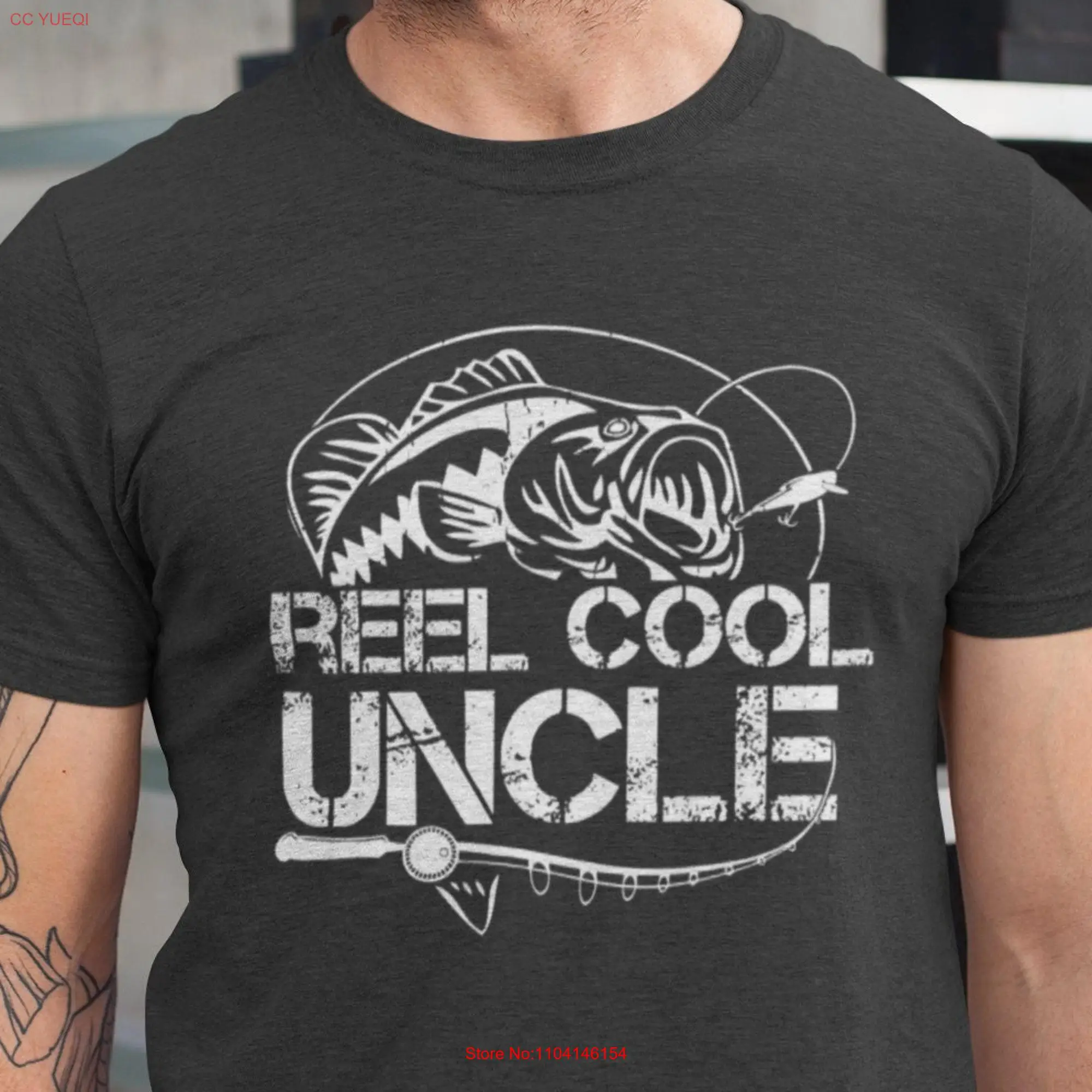 Reel Cool Uncle T Shirt Fisher for Fishing Father's Day Lover Xmas long or short sleeves