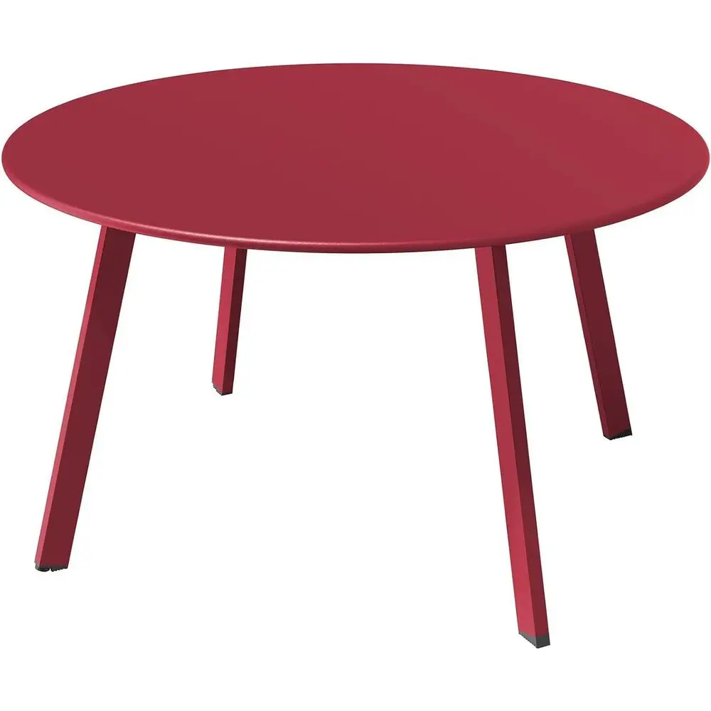 

Weatherproof Large Outdoor Patio Side Table, Red, Single Piece