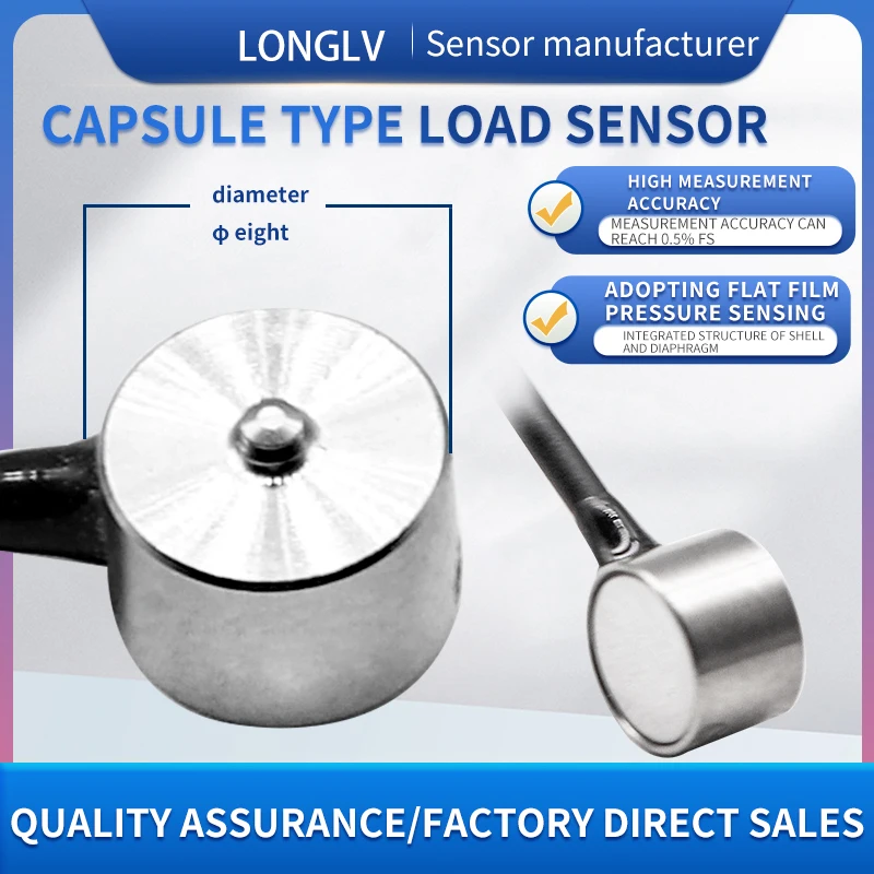 Longlv LCZ-105A Weighing Sensor High precision Micro Capsule Load Sensor Pre stress Sensor