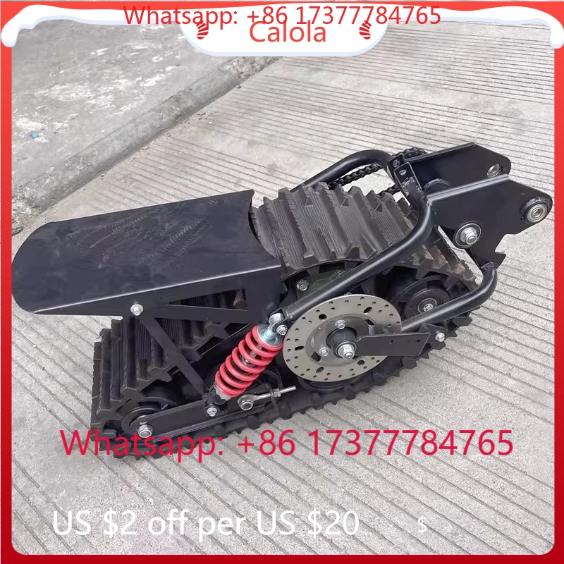 150CC Self-made two-wheel mid-to-high race off-road motorcycle accessories, modified snow triangle crawler sled