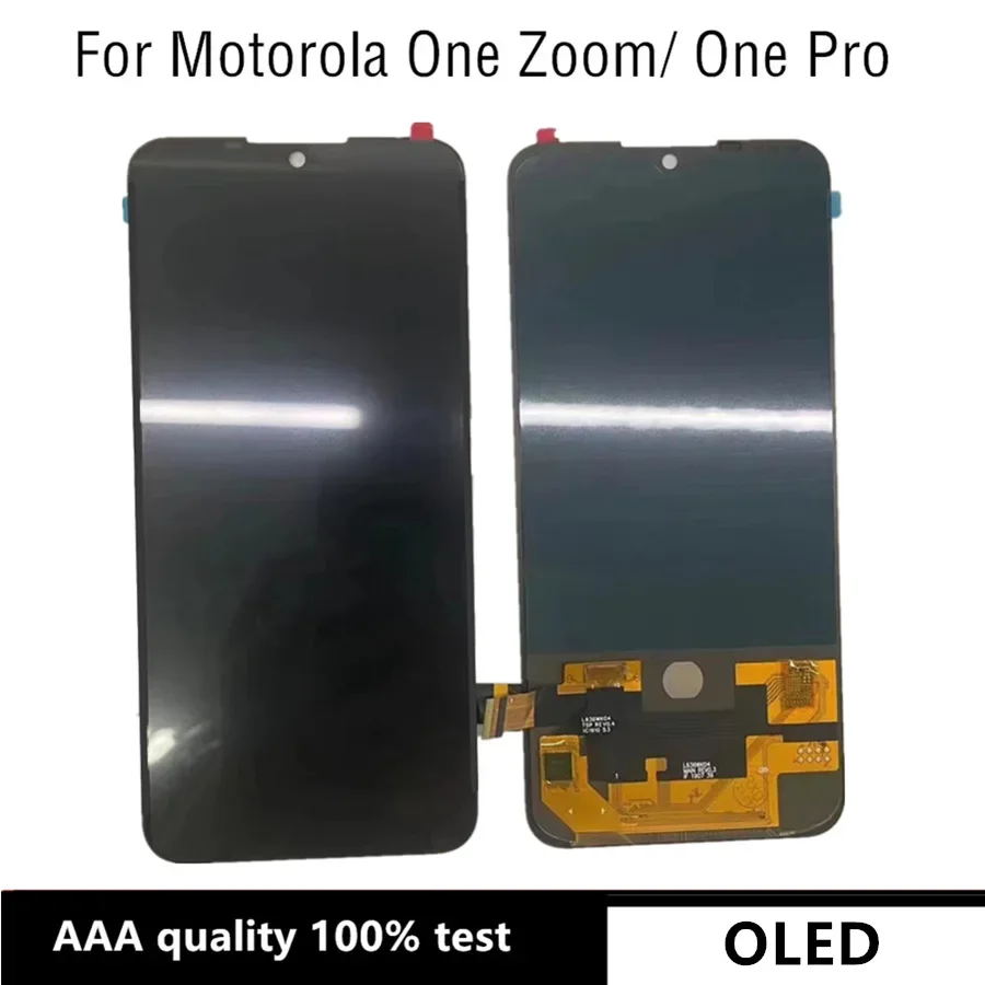 OLED For Motorola Moto One zoom LCD Display Touch Screen Digiziter Assembly Display For moto one Zoom LCD Touch XT2010