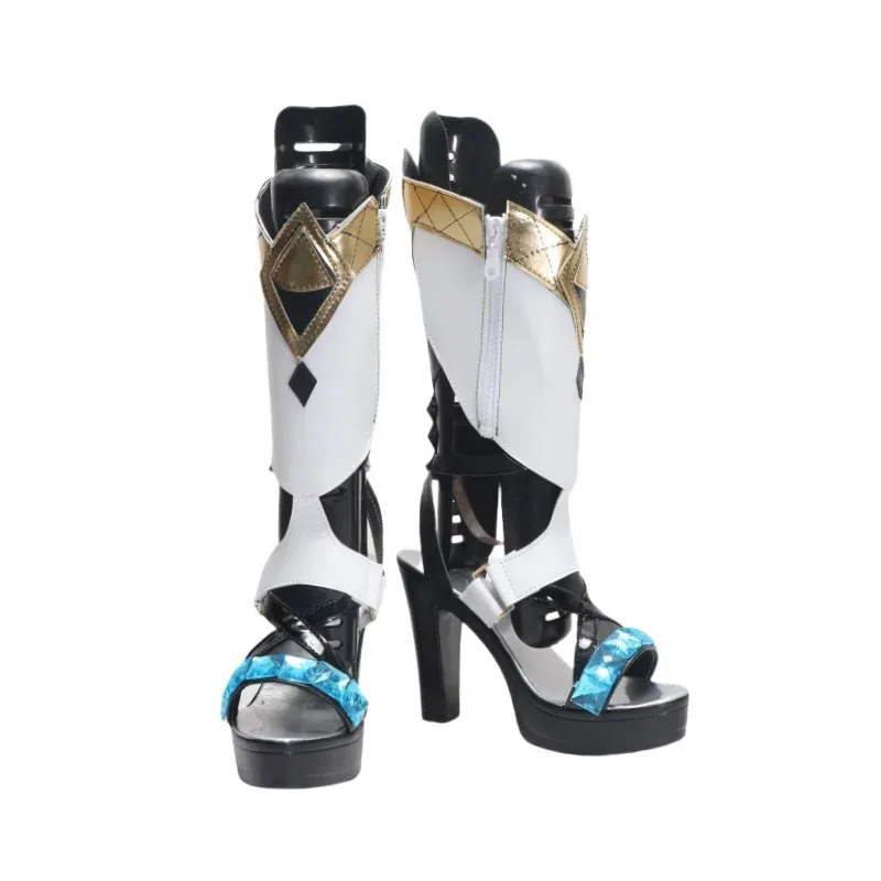 

Сапоги по индивидуальному заказу для персонажа аниме Шион из «Хикорион» для ролевых игр, подходящие для аниме-выставочных вечеринок на Хэллоуин.