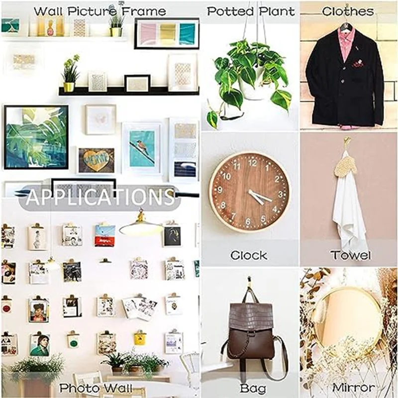 ABZL 314 個の画像吊り下げキット金属製の重い画像吊り下げフック乾式壁用、釘付き画像フック、吊り下げワイヤー鋸歯