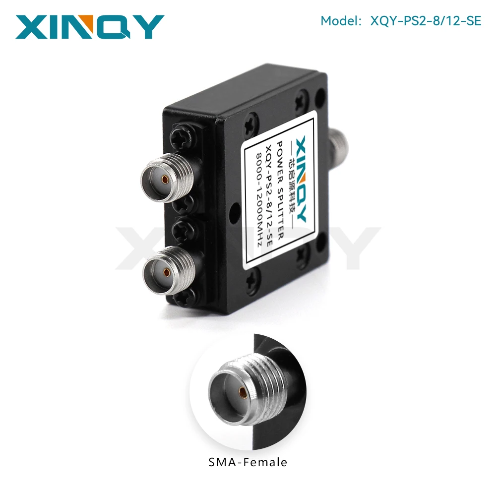 XINQY SMA Microstrip Power Divider, 8-12GHz, 2-way Split, 20W Forward Power, 1W Reverse Combiner, for RF Signal Testing