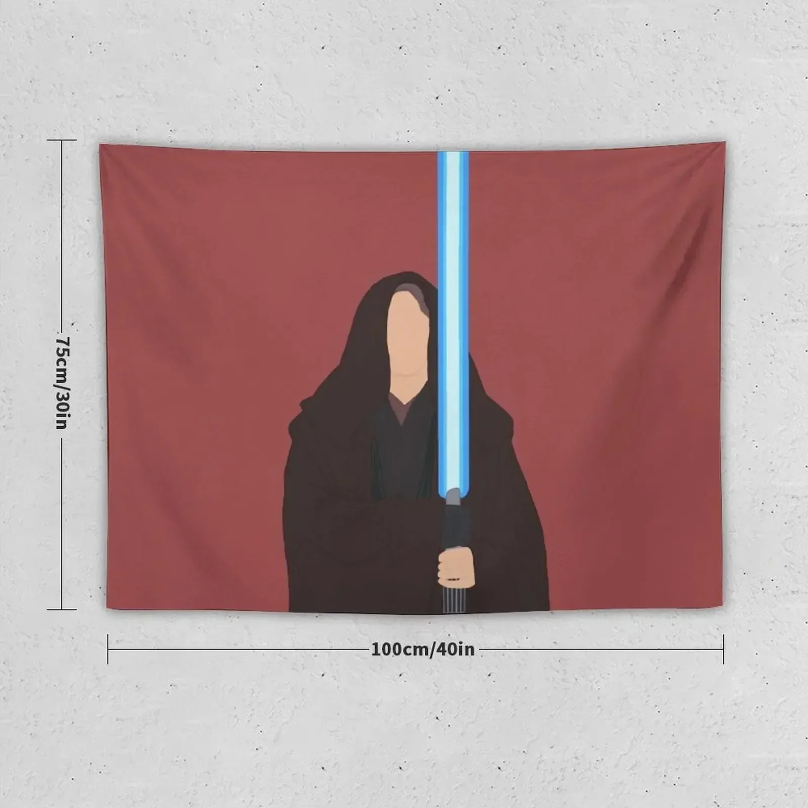 Anakin Holding Lightsaber Tapestry Home Decor Aesthetic Room Decorating Aesthetic Bedroom Decor Tapestry