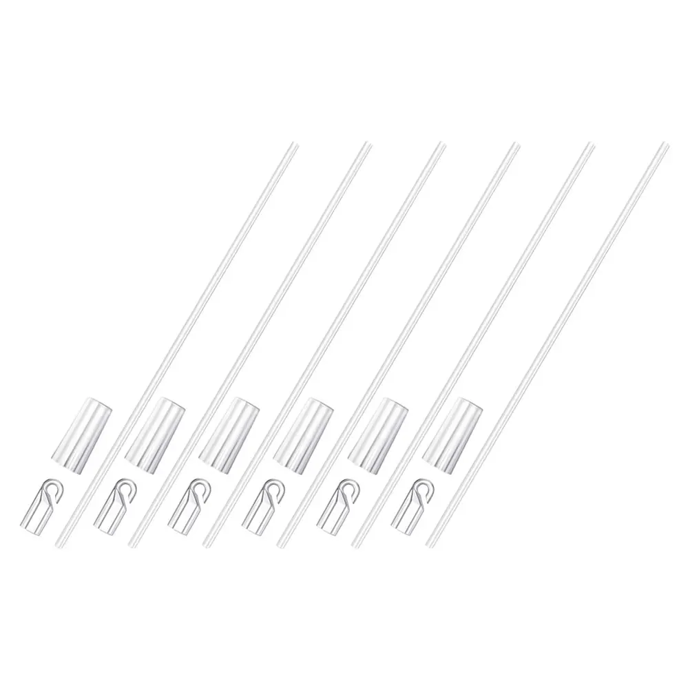 

6 Pcs Venetian Blind Pull Rod Rotary Curtain Curtains Stick Hook Clear Tilt Wand Opener