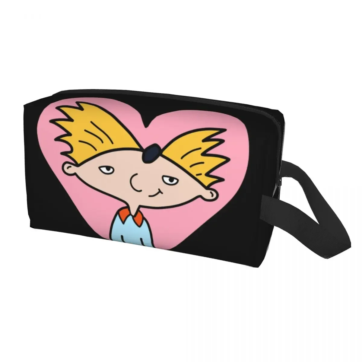 Travel Hey Arnold Anime Animation Toiletry Bag Portable Helga Pataki Makeup Cosmetic Organizer Women Beauty Storage Dopp Kit Box