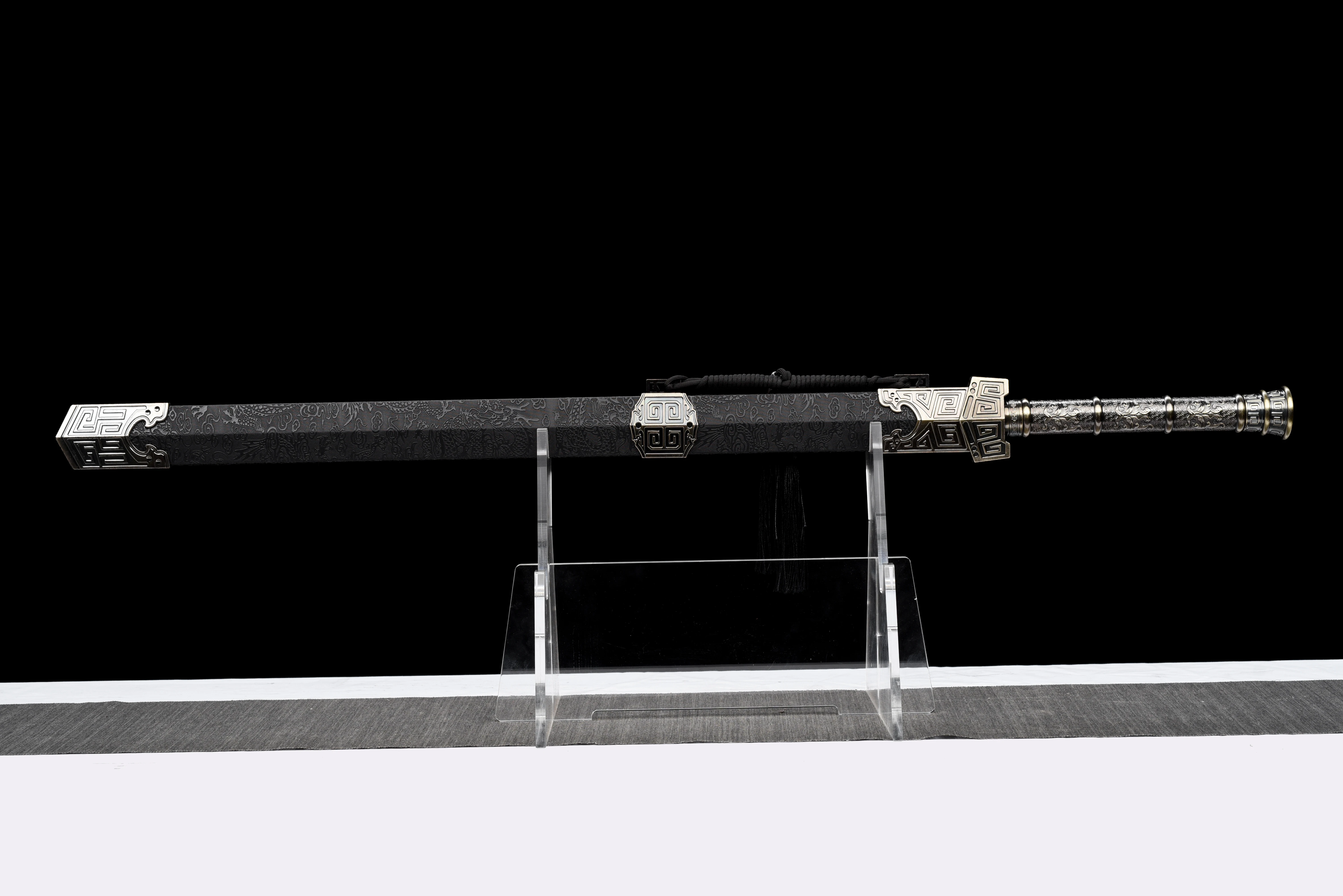 Medieval Templar knight sword cosplay ninja katana decorated Japanese samurai sword,unique gift for men,martial arts Crusader