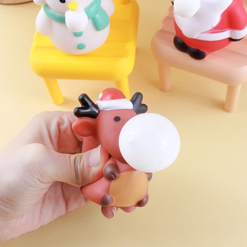 DIY Squeeze Fidgets Blow Bubble Inner Ball Stress Relief Toy Spoof Practical Joke Props for Adult ADD Anxiety Therapies