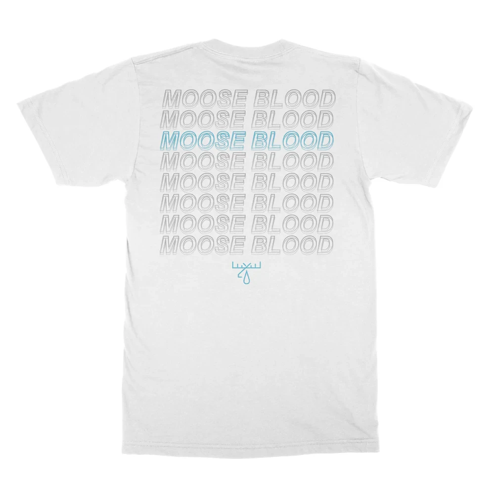 Camiseta de algodón con gráfico de la banda punk británica Moose Blood, camisetas Retro de marca Vintage de manga corta para hombre y mujer, ropa de calle Unisex