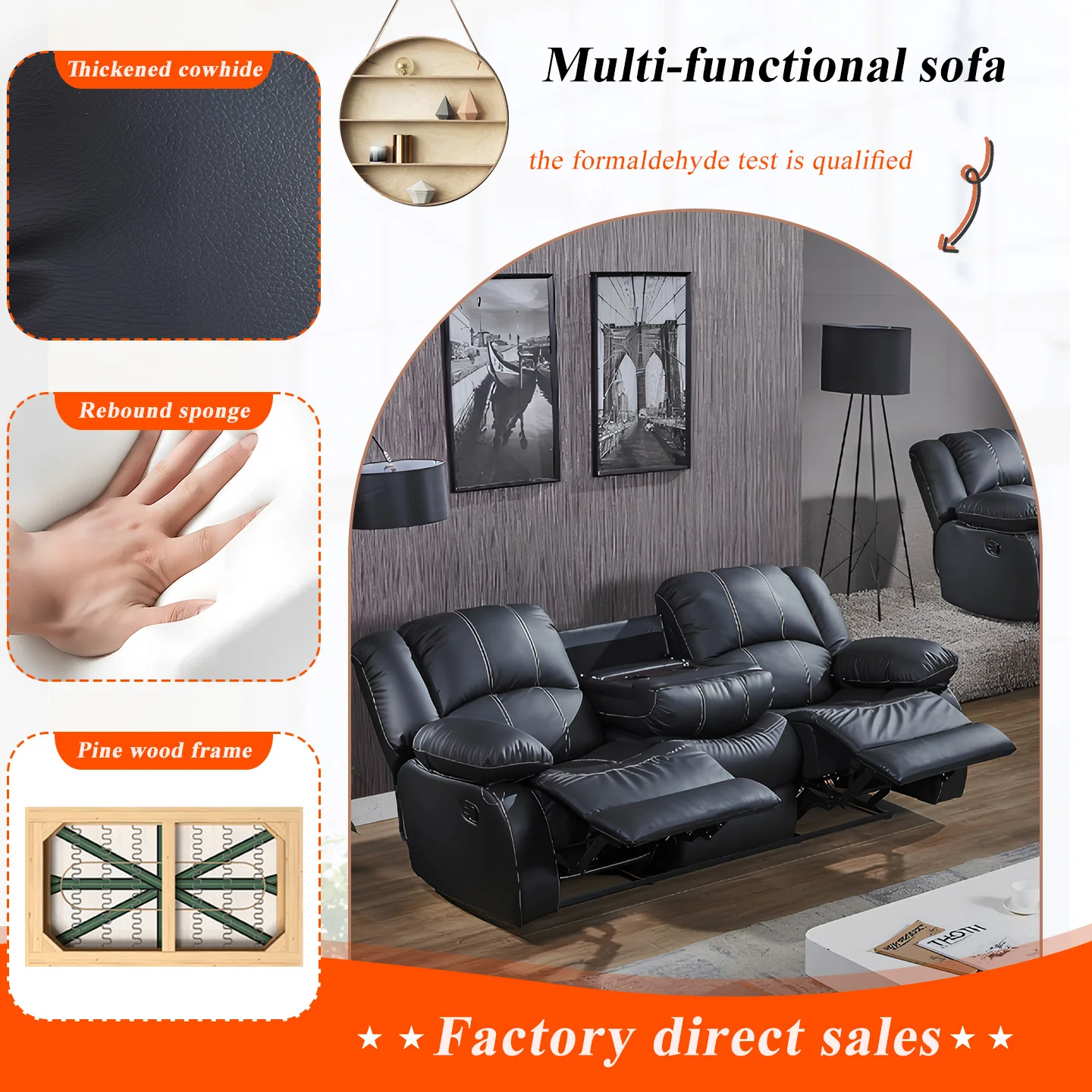 أريكة كرسي Power Loveseat للجلوس في المسرح وحدة تحكم بدون جاذبية كرسي كهربائي RV أريكة مع غرفة معيشة جانبية للتخزين