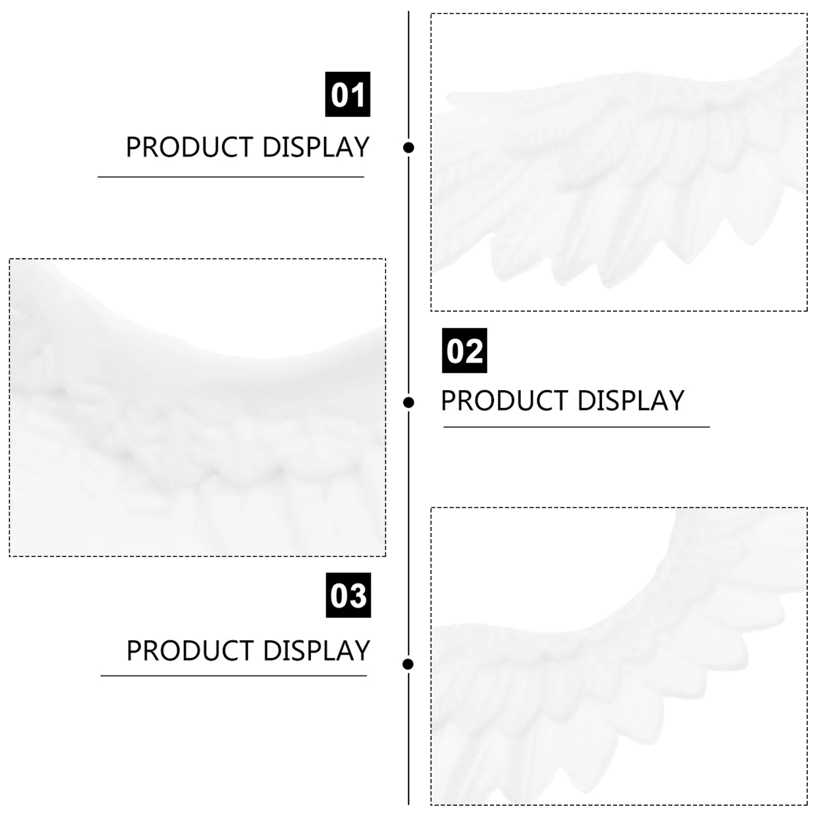 

24 Pcs Wing Angel Wings Accessories Child Christmas Decoration Xmas Plastic Hangings