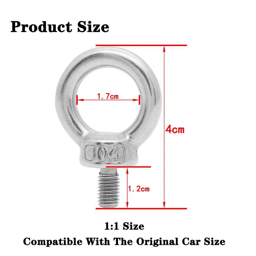 Car Trunk Cargo Tie-Down Anchor Ring Duty Bolt Mounting Clip for Suzuki Jimny 2019 2020 2021 2022 2023 JB74 Interior Accessories