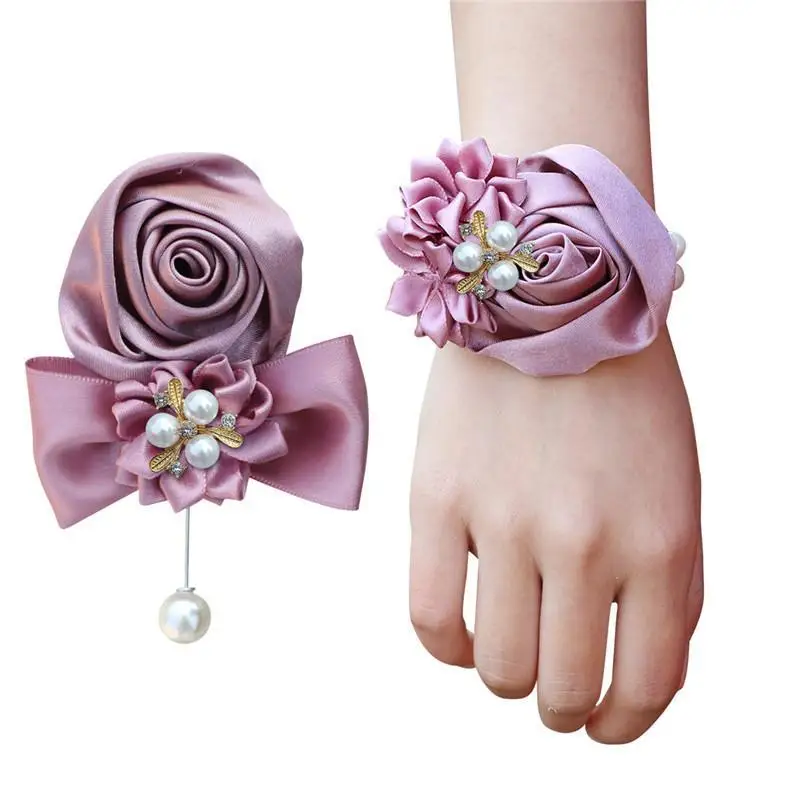 

Европейский и американский стиль невесты на запястье цветок корсажный костюм сестры группа свадебный браслет аксессуары для свадебной церемонии