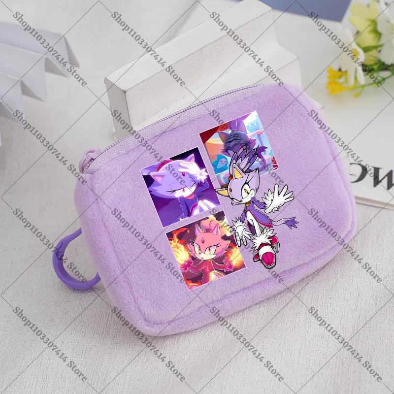Anime Game Cartoon Coin Purse Casual Accessories Zip Wallet Hedgehog Creative Cute Storage Pouch Fashion ID Card Holder Gifts - view 4