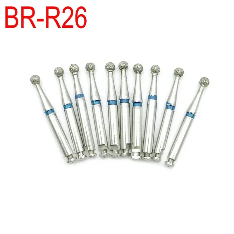 10pcs/box Dental Low Speed Diamond Burs For RA 2.35mm Shank Handpiece RA Diamond Burs Drill Polisher 36 Models Optional