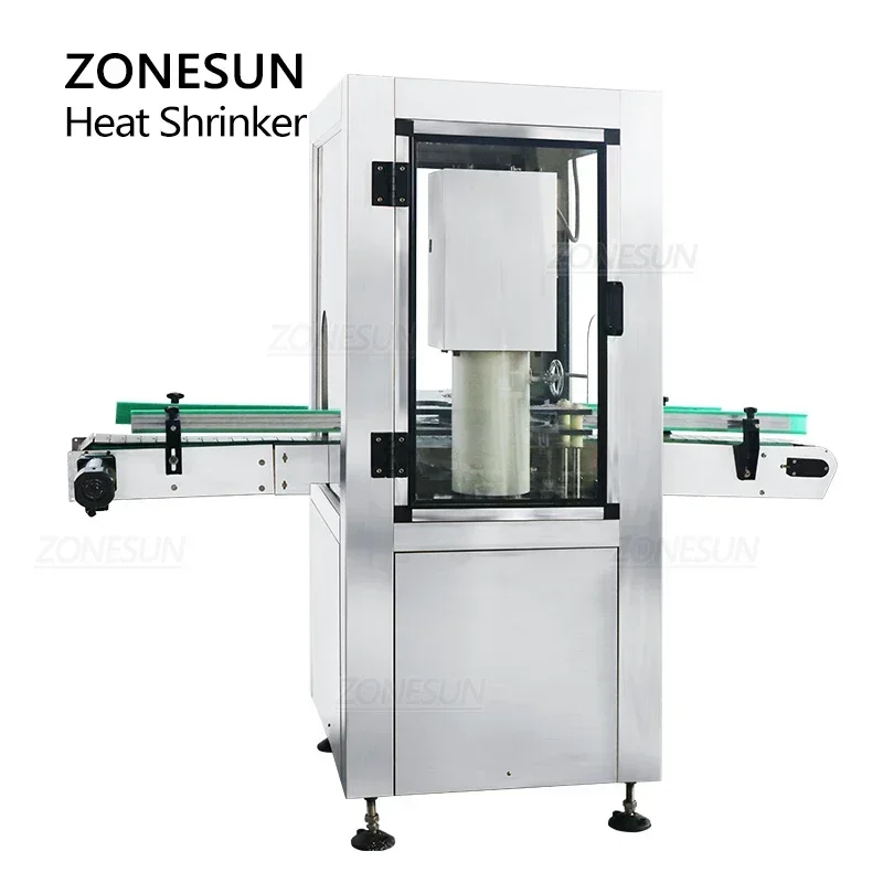 ZONESUN ZS-CSM1 Automatic Wine Bottle Heat Shrinking Wrapping Sealing Machine PVC Thermoplastic Film Aluminum Foil