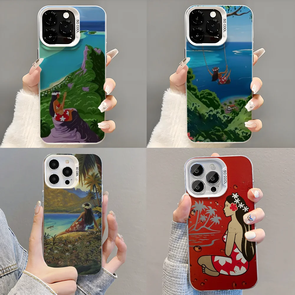 

Hinano Tahiti Girl Phone Case Phone Case For iPhone 14 16 15 11 12 13 Pro Max Mini Plus Shockproof Cover