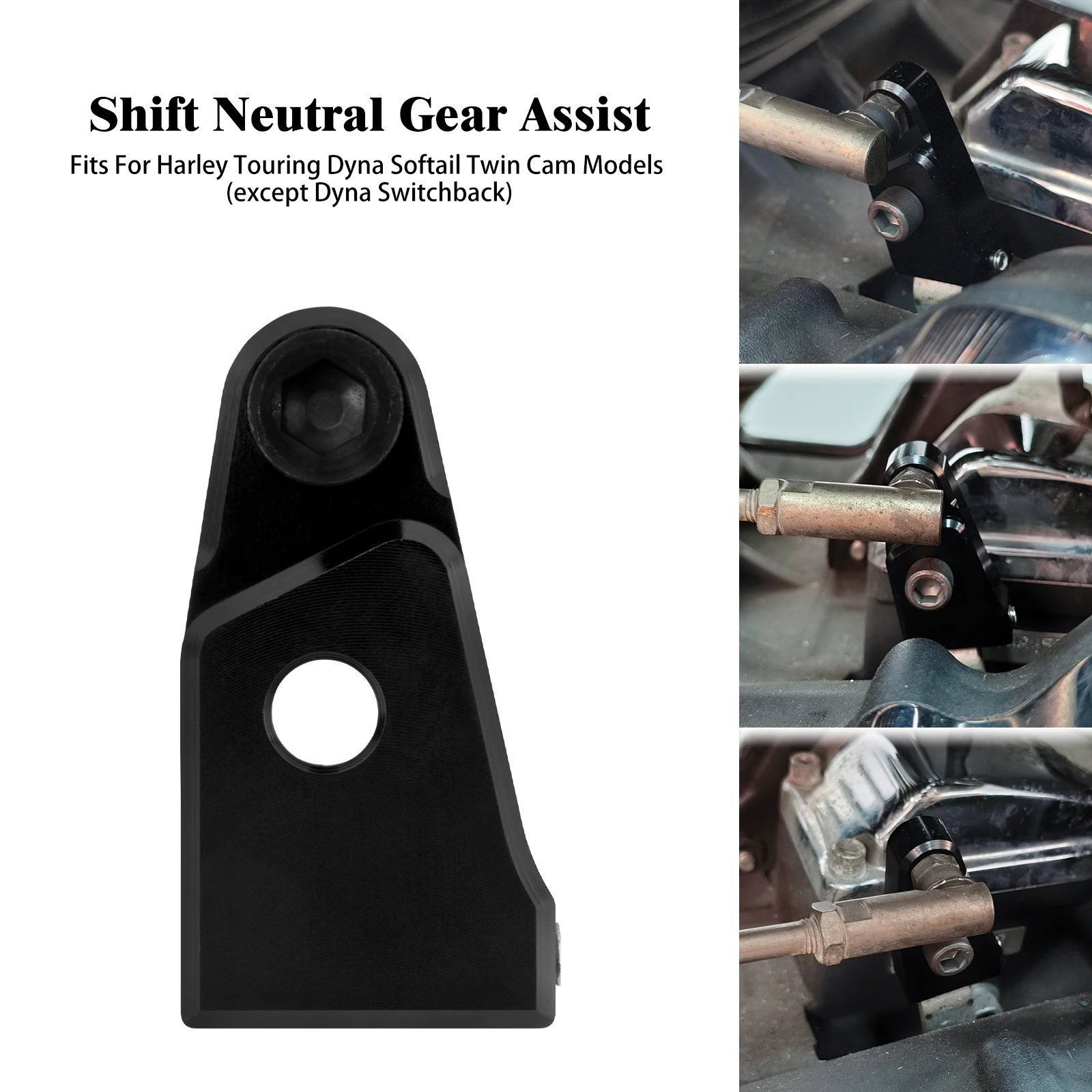 Motorrad Shift Neutral Gear Assistance Kit für Harley Touring Road King Street Glide FLHT Dyna Softail FXBB Fatboy Twin Cam