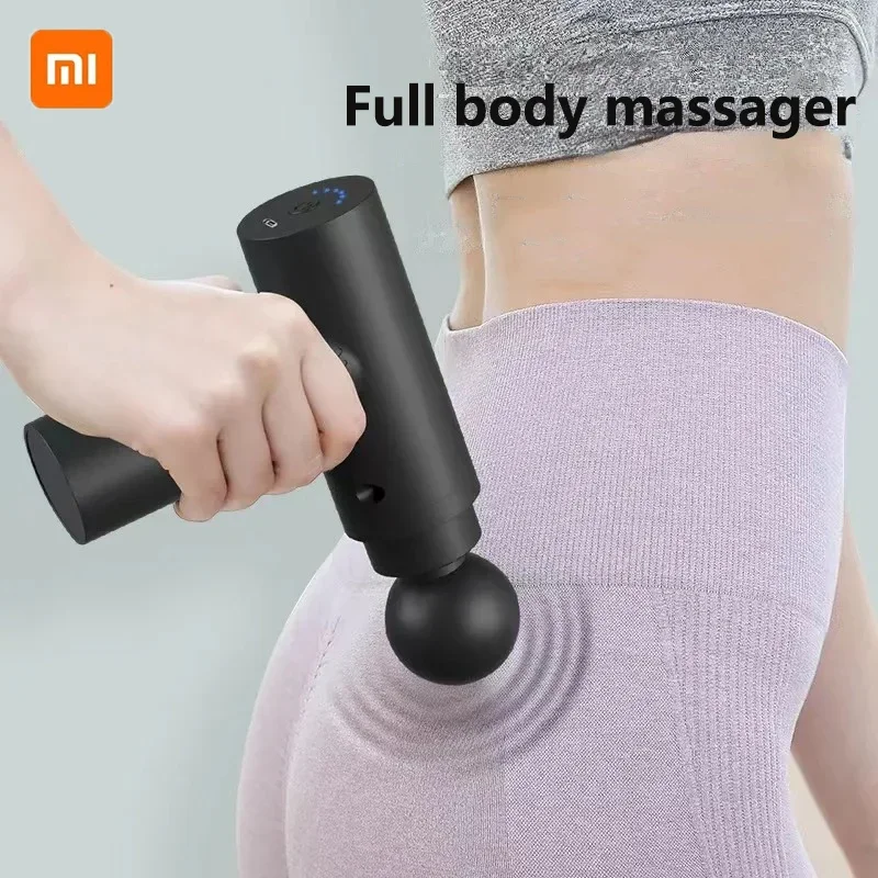 Xiaomi Mijia Massage Gun Relieve Pain Over The Muscle Relaxation Massager Smart Home 4 Heads Suitable for Whole Body Massager