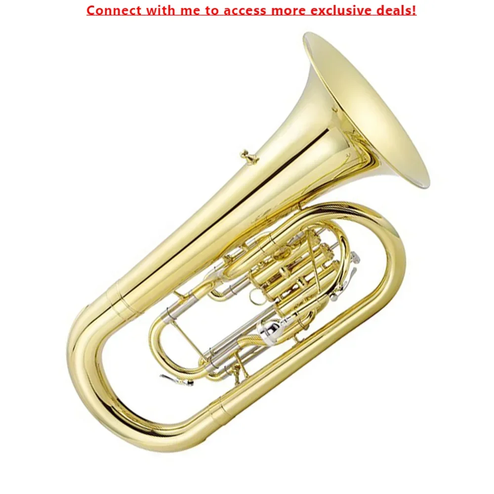 

SEAOUND OEM Gold Lacquer Marching Euphonium 3 Pistons JYMEP7323