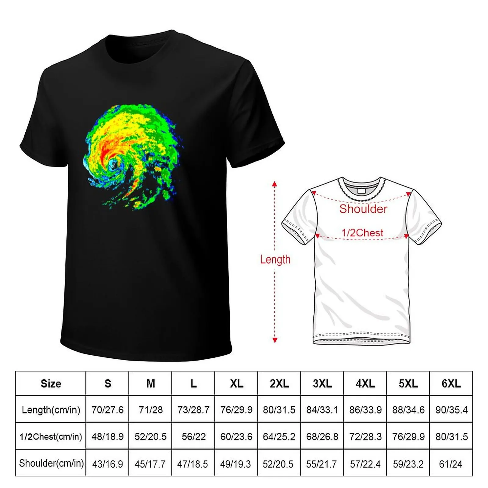 Meteorologist Storm Hunter Meteorology Student Weather Radar Image T-Shirt Fitness Quick Dry Short Sleeve Top