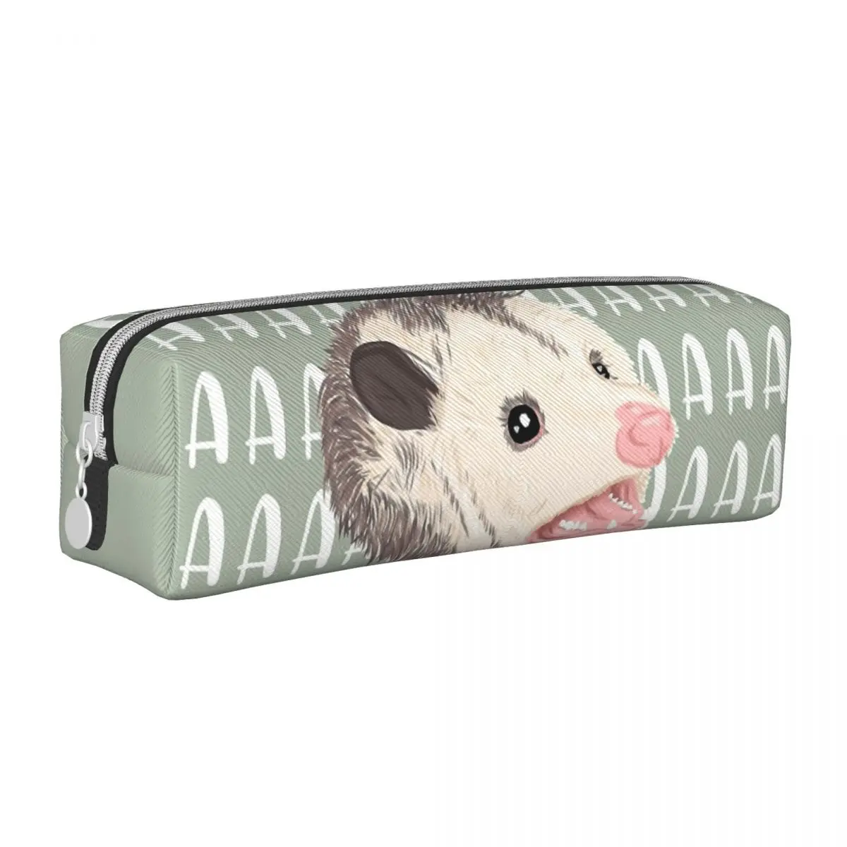 Trashy Screaming Opossum Possum Scream Pencil Cases Pencilcases Pen Holder for Girls Boys Bag School Supplies Gifts Accessories