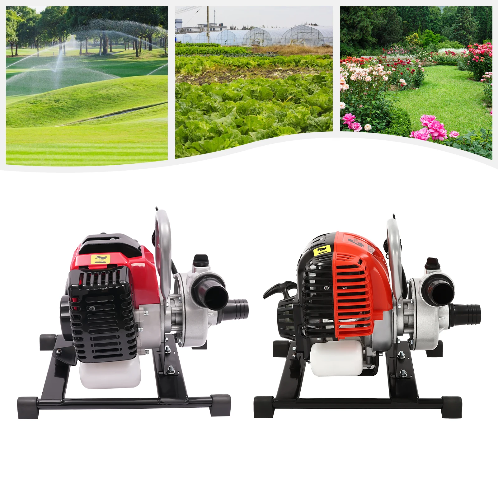 Pompe de transfert d'eau de pompe à eau de 4 temps/2 temps 1,5 pouces