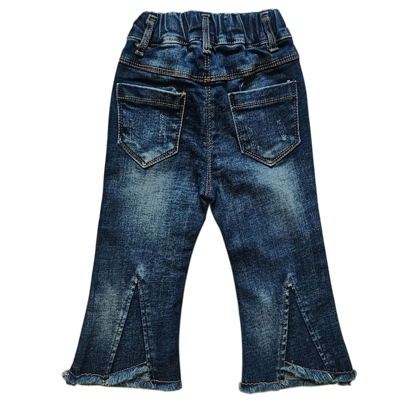 5115 12M-3Y KIDS JEANS girls jeans baby jeans soft denim bell-bottoms elastic waist
