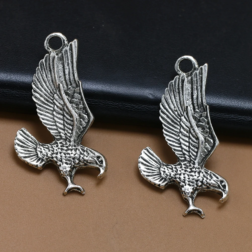 

10 Pcs Alloy Eagle Pendant Jewelry Charm Connector Charms for Earrings Making Accessory