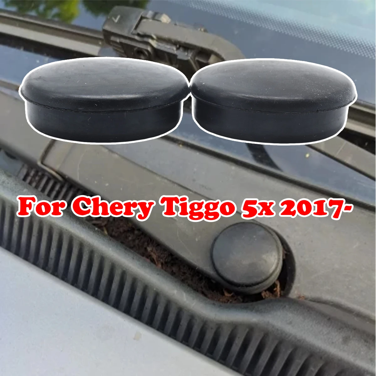 Tapa de brazo de parabrisas para Chery Tiggo 5x 2017- Tiggo Cross Sportequipe 5 enet T4, cubierta de tuerca de limpiaparabrisas delantero, Protector antioxidante, 2 uds.